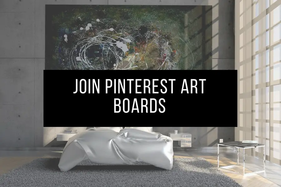 join pinterest art boards header image of painting in room